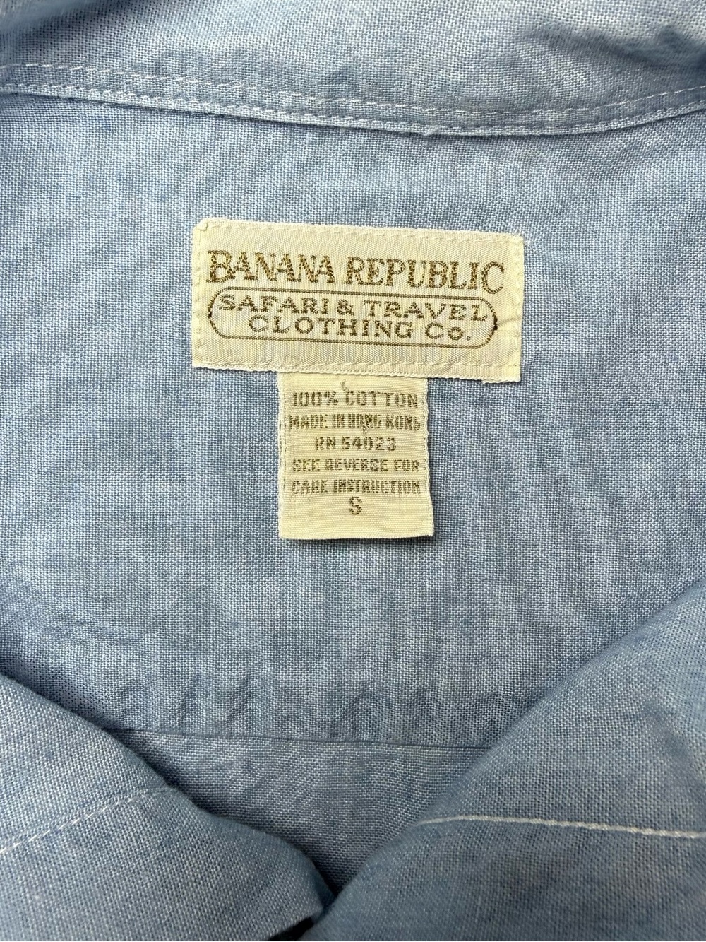 VTG 80s RARE Banana Republic Safari & Travel Clothing Co. Dog Embroidered Shirt - Picture 3 of 10